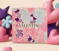 Farverig Valentino-gaveindpakning